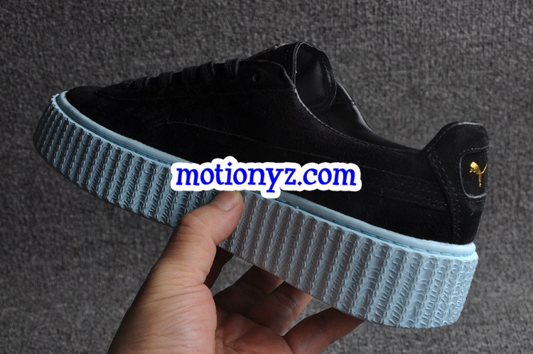 Puma Fenty Rihanna Creeper Low Black Light Blue Gum